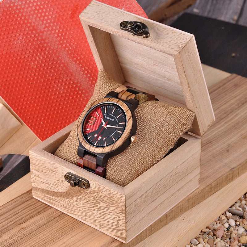 VIKING WOODEN WATCH WITH NORDIC DESIGN