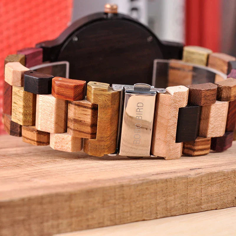 VIKING WOODEN WATCH WITH NORDIC DESIGN