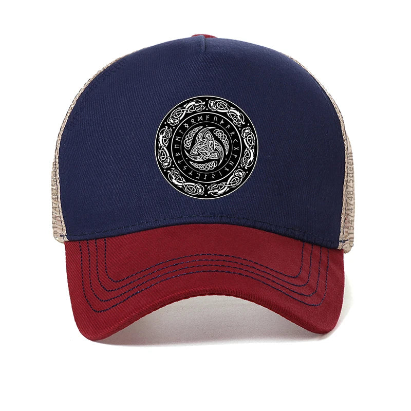 VIKING RUNE BASEBALL CAP – NORSE KNOTWORK DESIGN