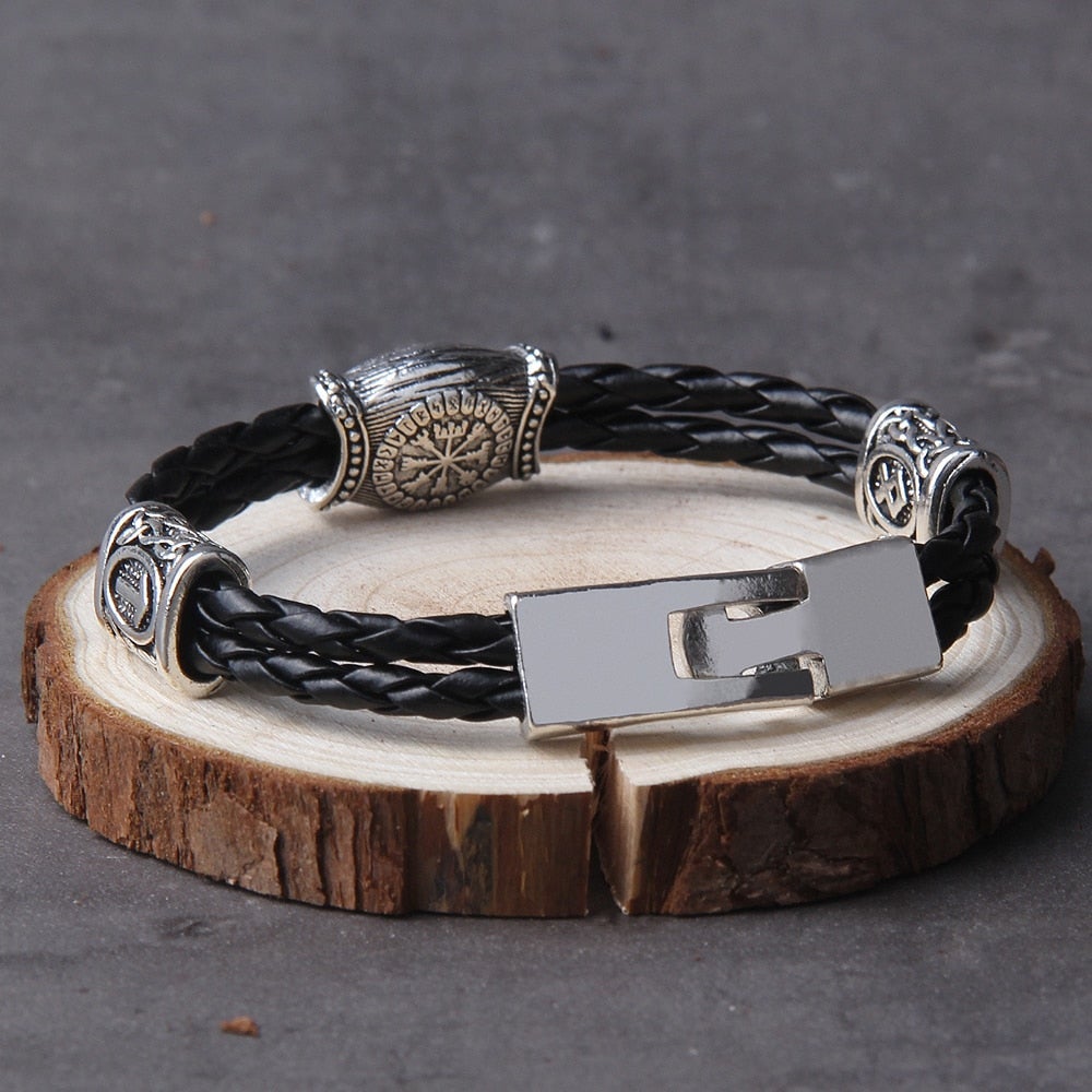 Wikinger Armband Aegishjalmur Runen