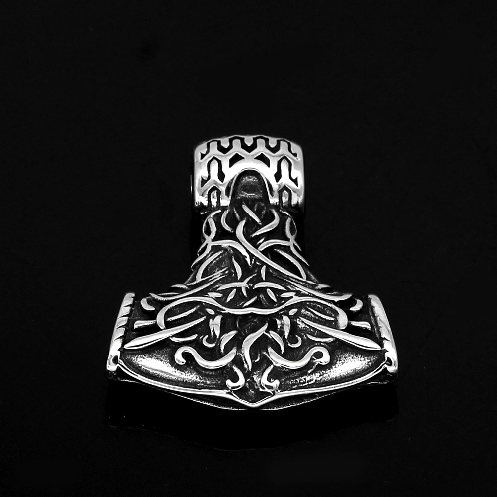 Thors Hammer Kette Geknotetes Muster