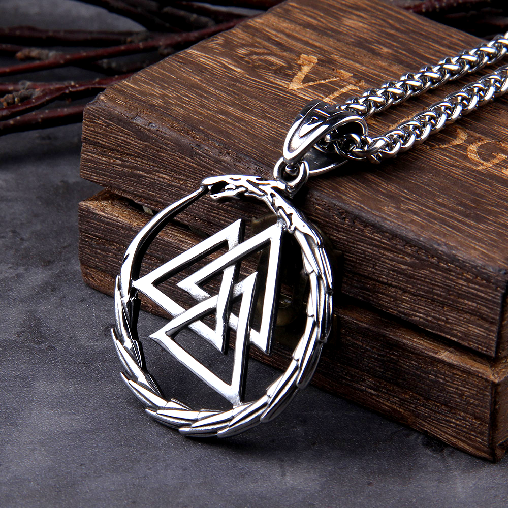 Wikinger Kette Midgardschlange Valknut