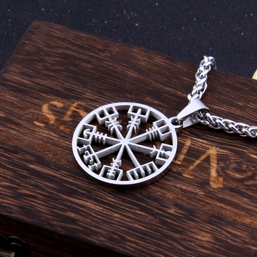 Wikinger Kette Vegvisir Symbol