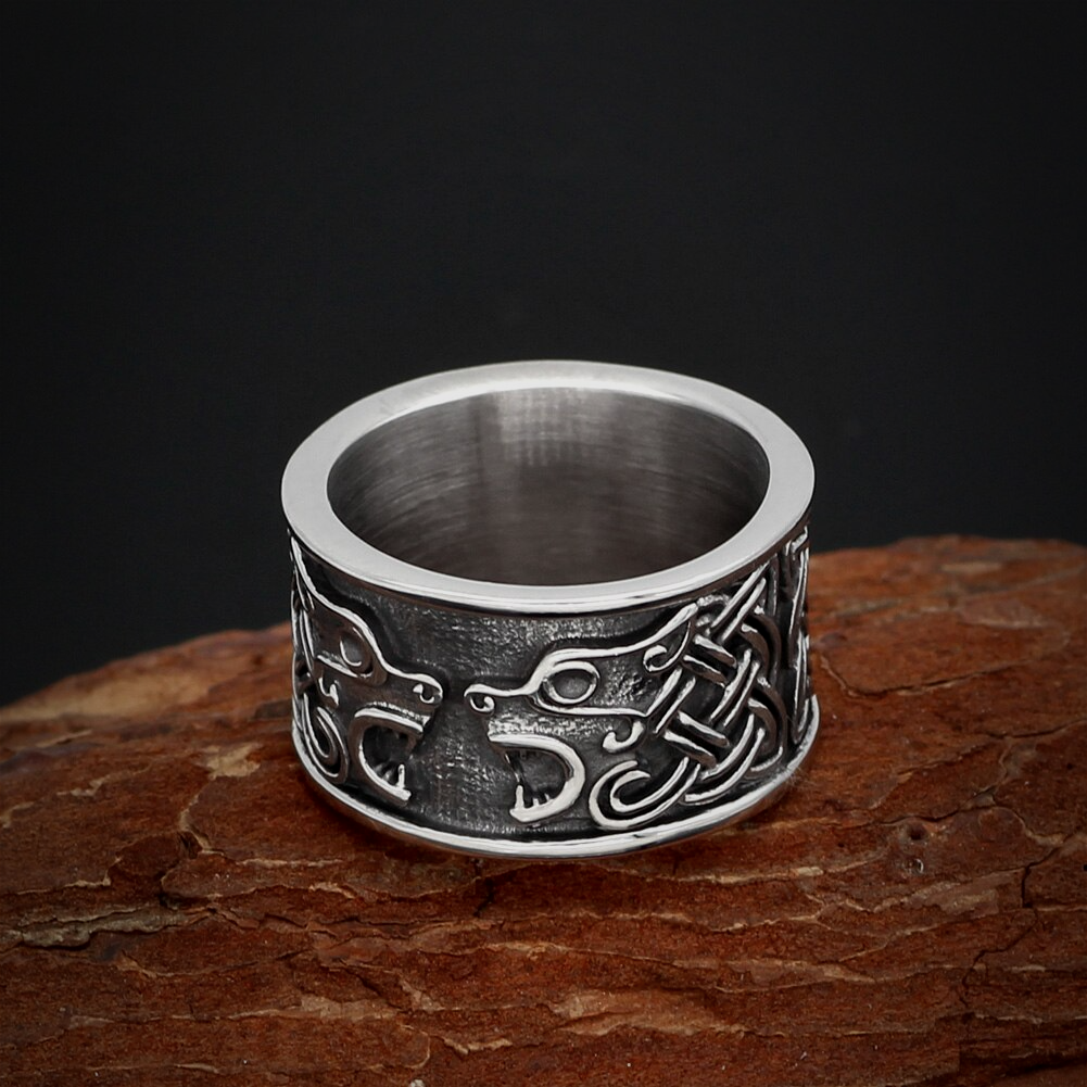 Wikinger Ring Odins Wölfe