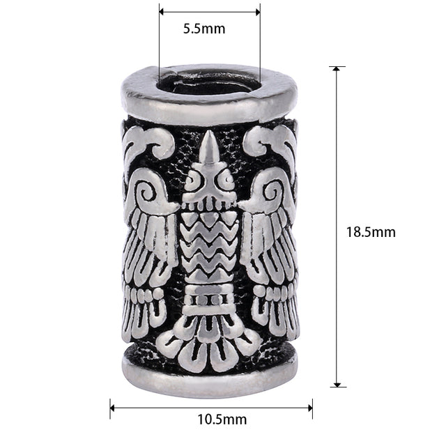 VIKING BEARD BEAD HUGINN & MUNINN