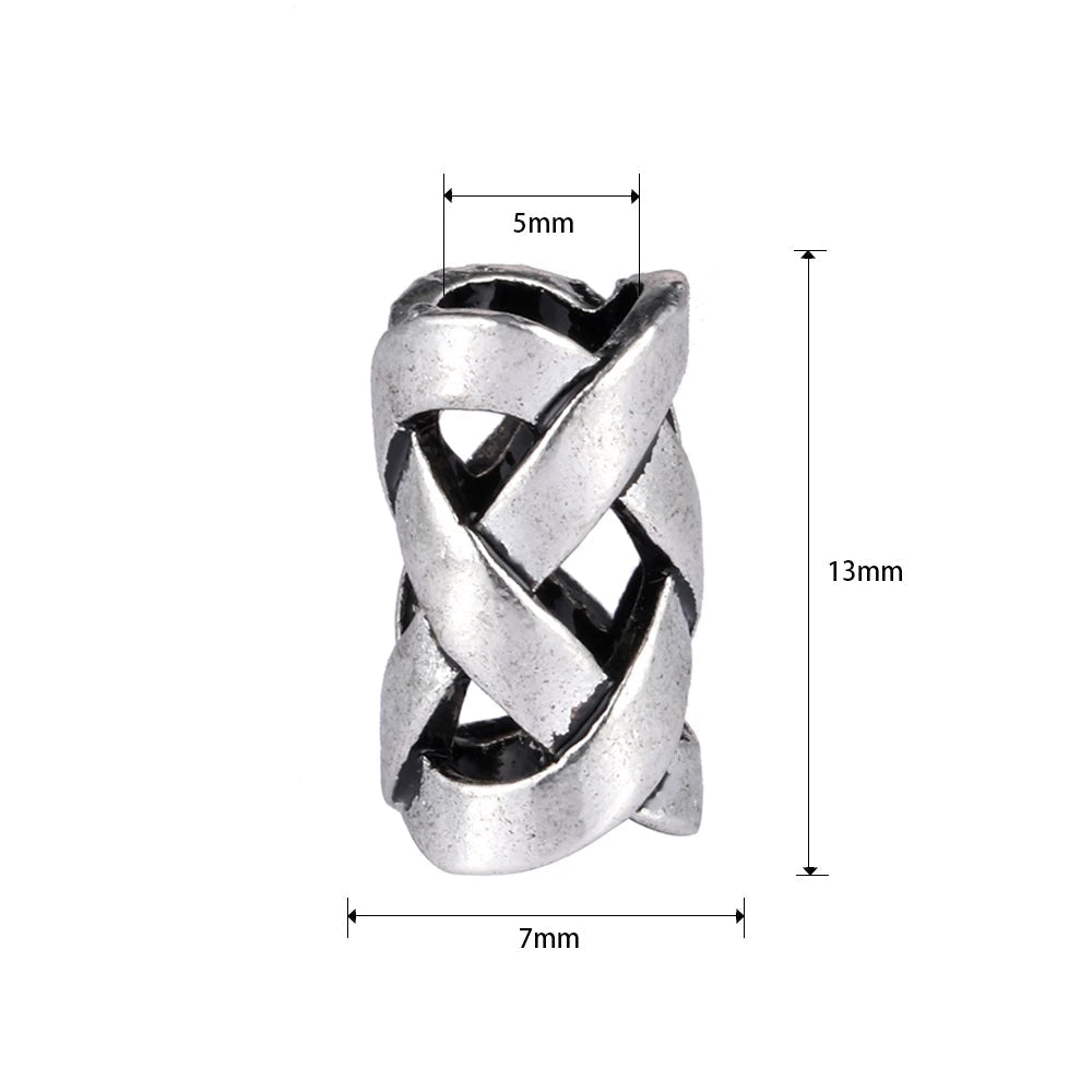 VIKING BEARD BEAD WITH SCANDINAVIAN KNOT DESIGN
