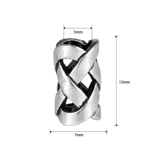 VIKING BEARD BEAD WITH SCANDINAVIAN KNOT DESIGN