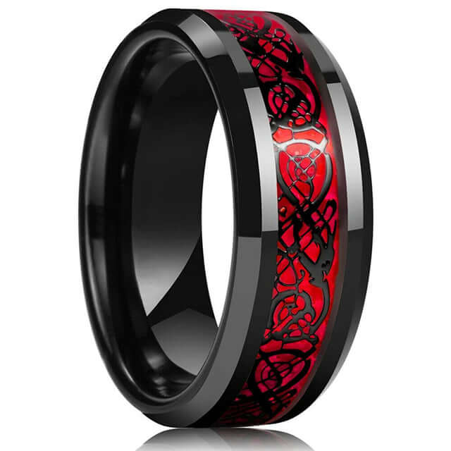 VIKING RING - TUNGSTEN CELTIC DRAGON