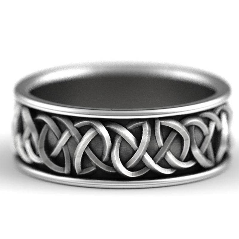 VIKING RING - WOLF RUNES