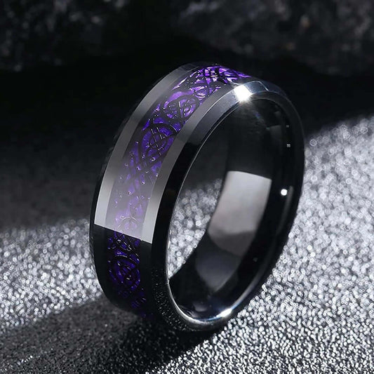 VIKING RING - TUNGSTEN CELTIC DRAGON