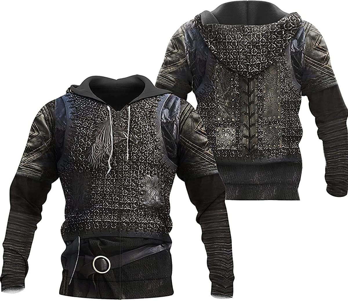 VIKING ARMOUR TATTOO 3D PRINTED HOODIE