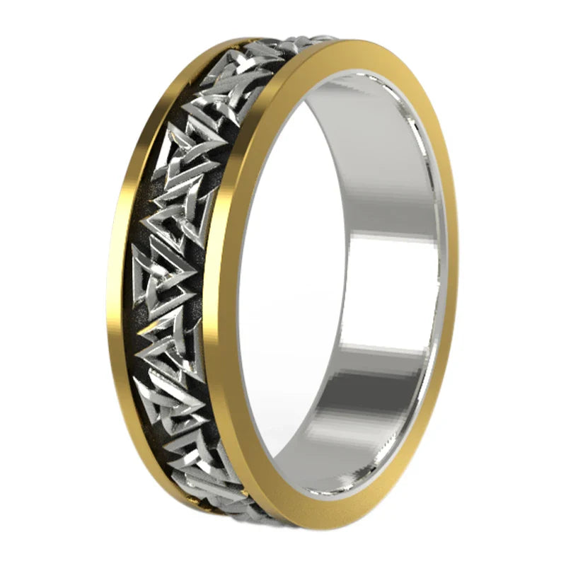 VIKING RING - VALKNUT MOTIF