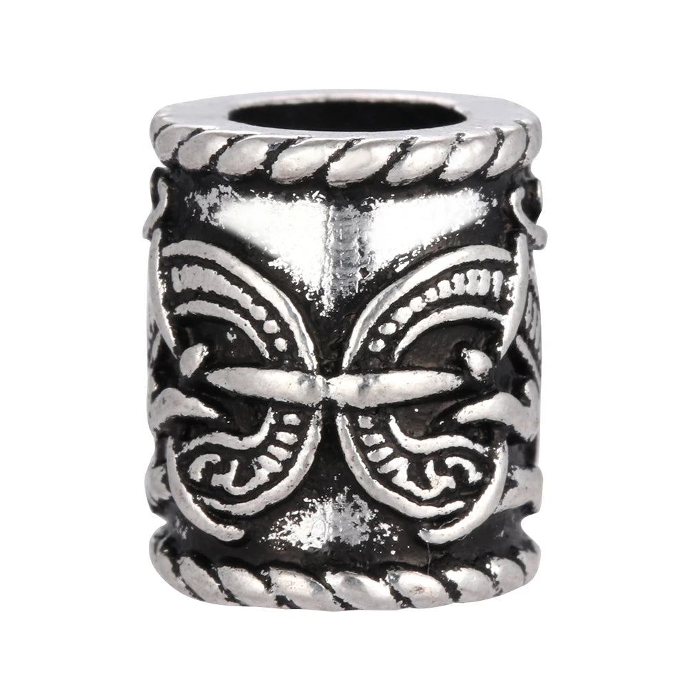 NORDIC DRAGON ENGRAVED BEARD BEAD