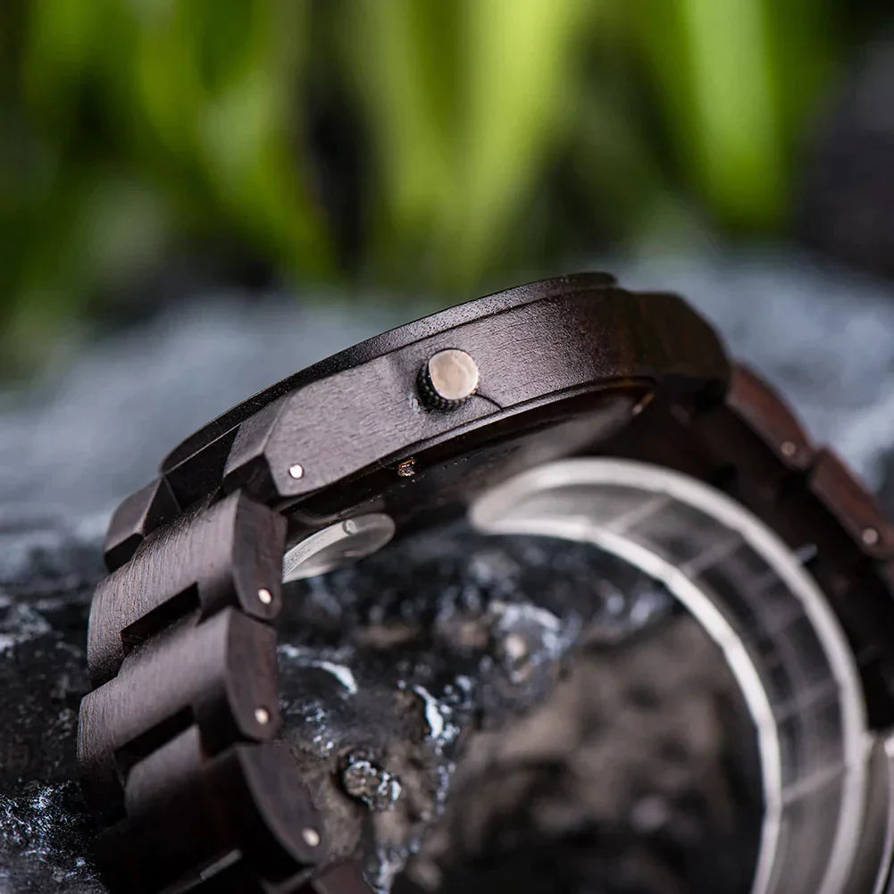 BLACK VIKING WATCH WITH HELM OF AWE DIAL