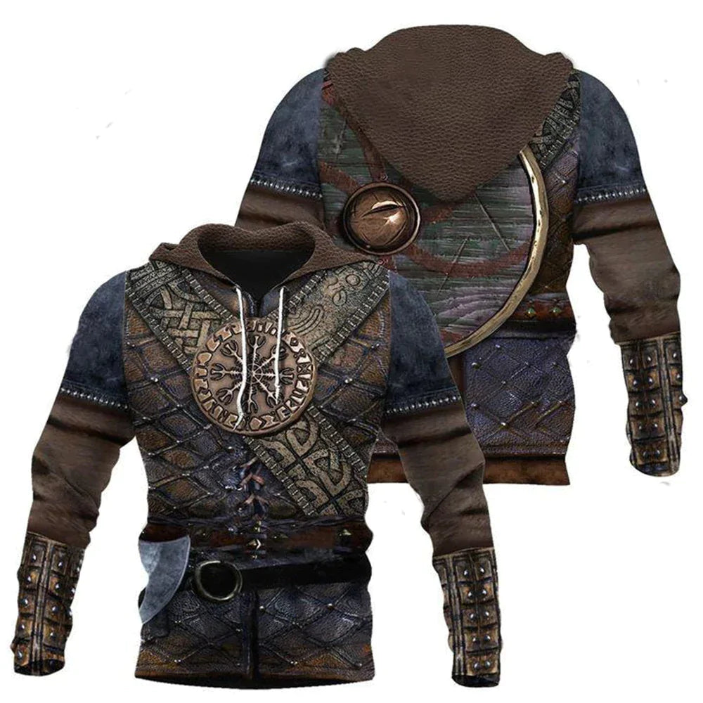 3D PRINT HOODIE WITH HELM OF AWE