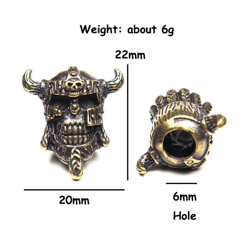 PIRATE SKULL VIKING BEADS FOR BEARDS