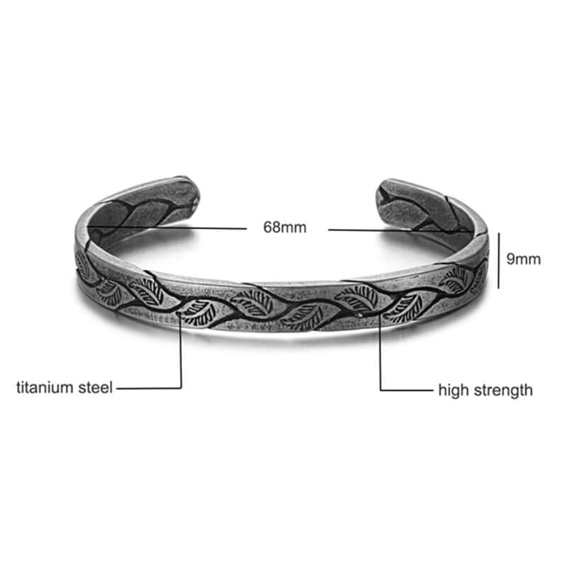 VIKING ARM RING - ANCIENT LEAVES