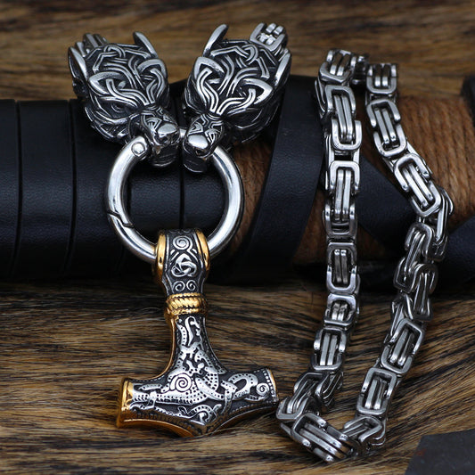 THOR'S HAMMER NECKLACE - MIDGARD SNAKE