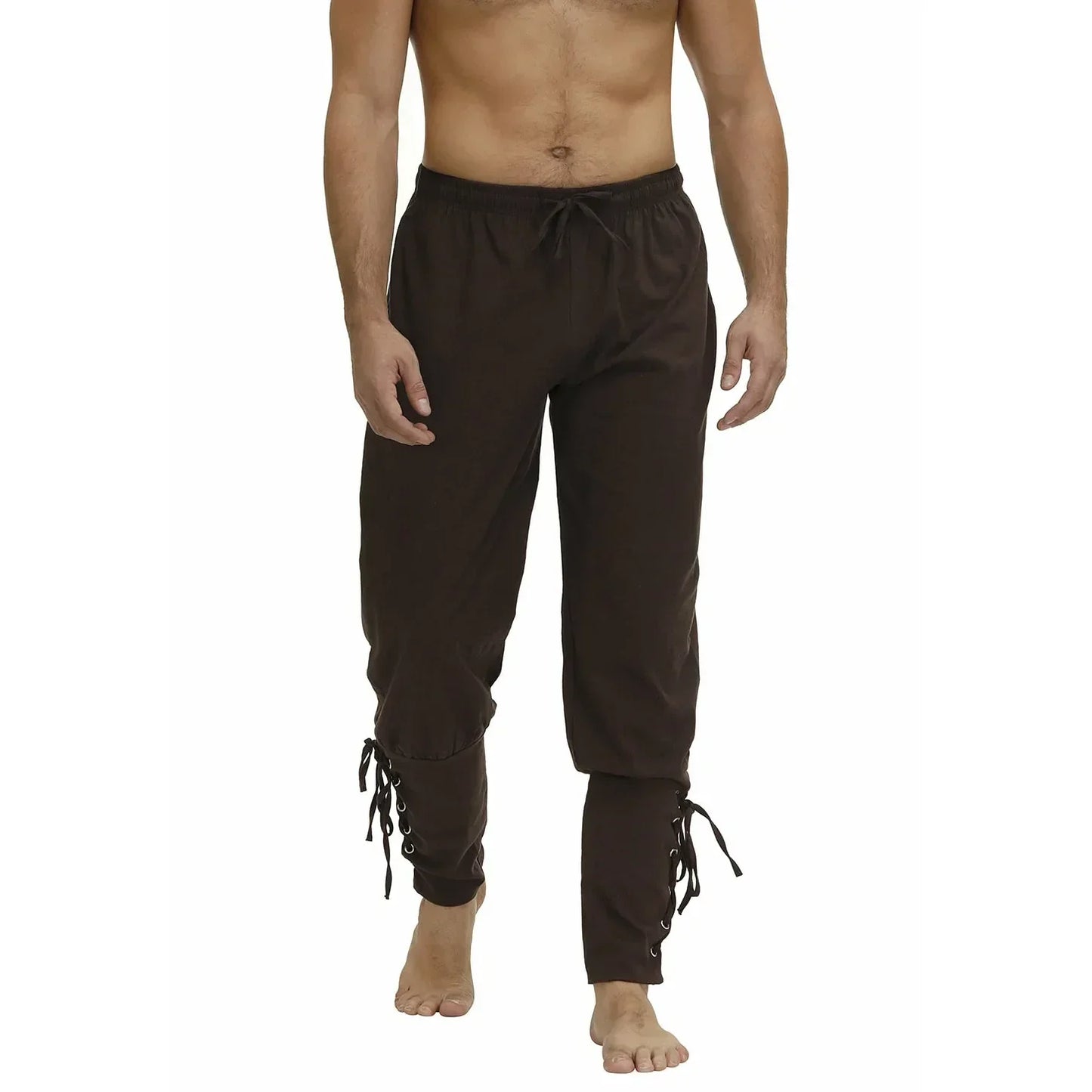 HIGH WAIST LACE UP VIKING PANTS