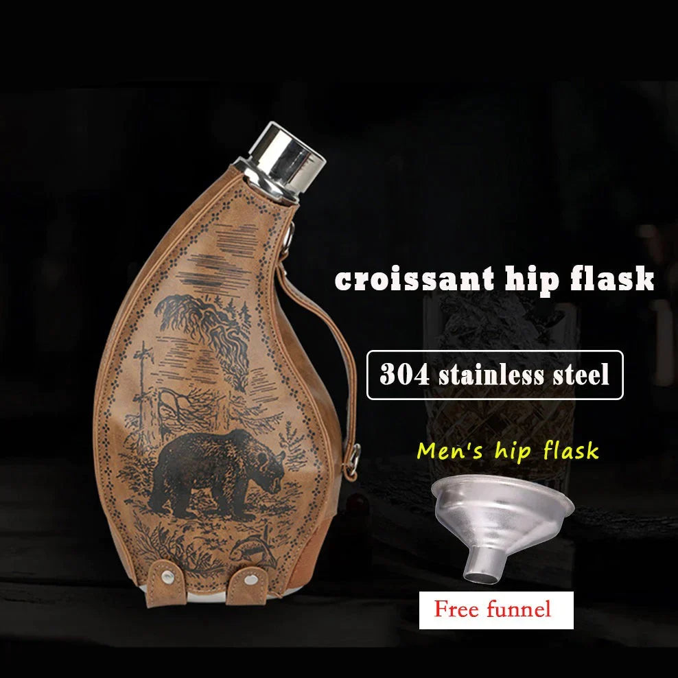 Stainless Steel Viking Contour Flask