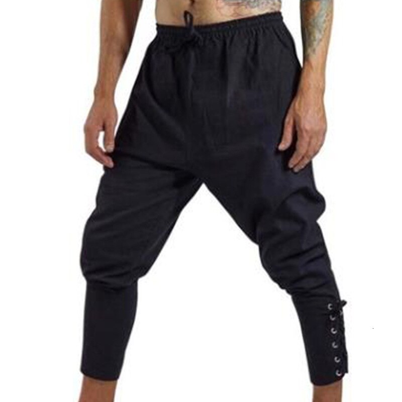 HIGH WAIST LACE UP VIKING PANTS