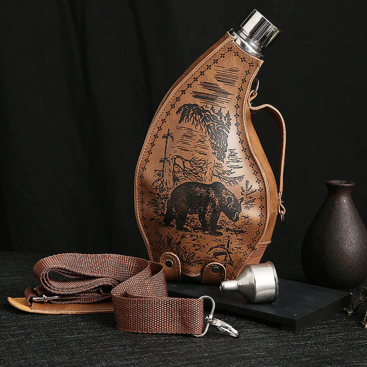 Stainless Steel Viking Contour Flask