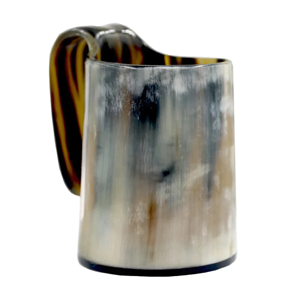 Viking Drinking Horn Mug Handcrafted from Ox Horn