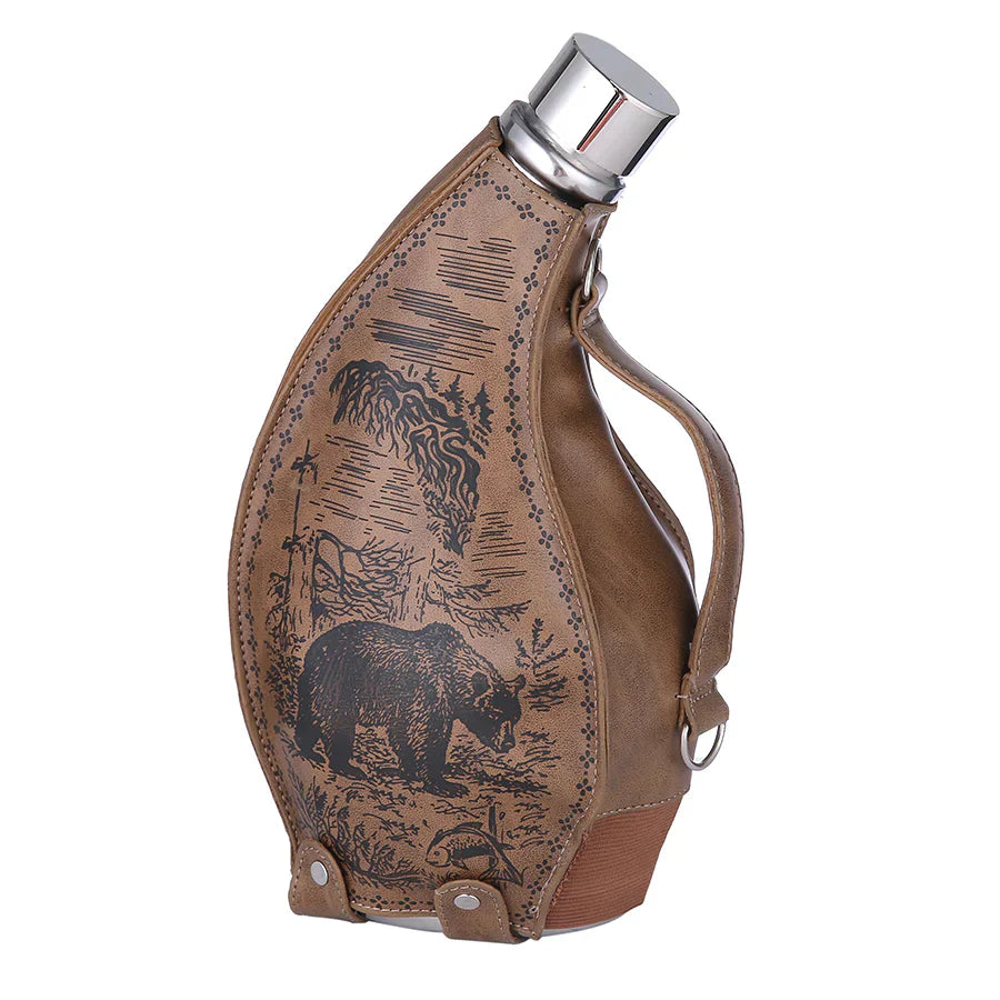 Stainless Steel Viking Contour Flask