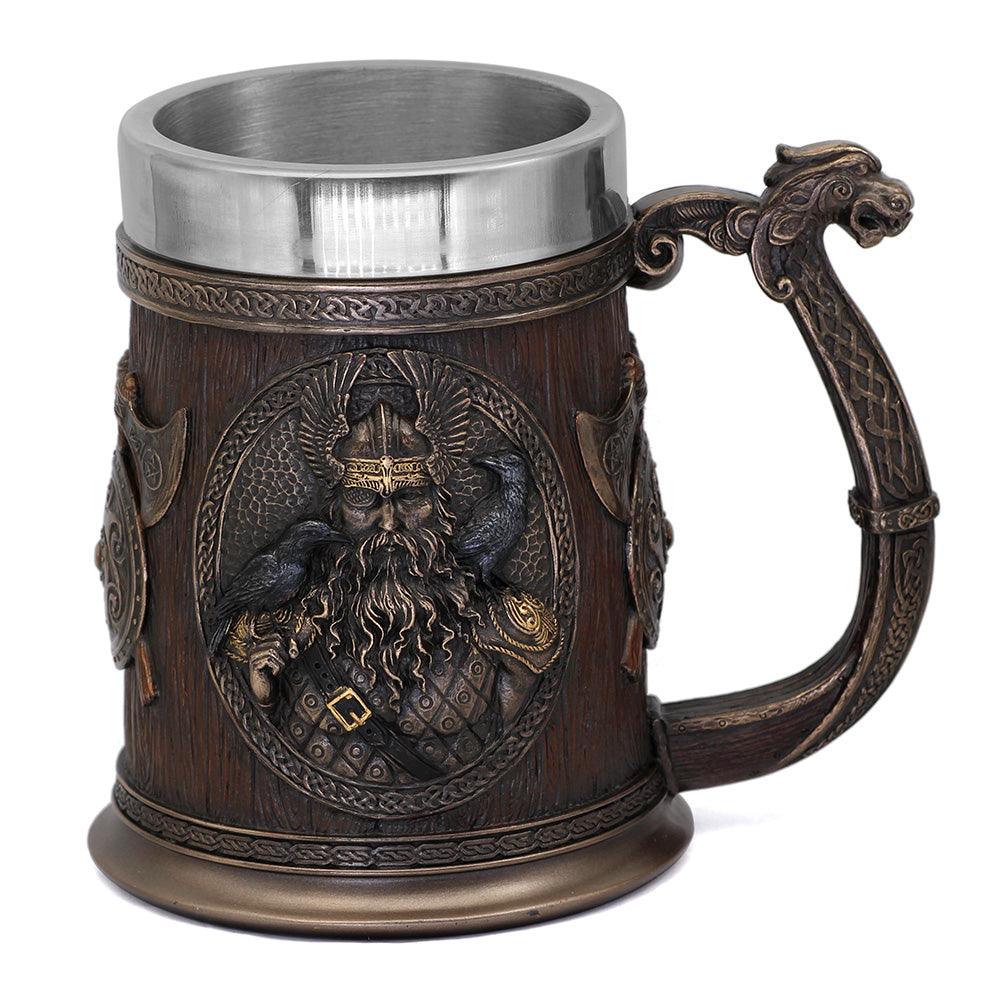 NORSE GODS THOR AND ODIN VIKING BEER MUG