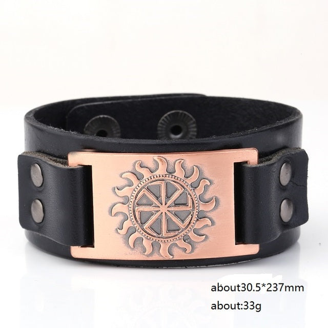 THE KOLOVRAT - SUN SYMBOL VIKING BRACELET