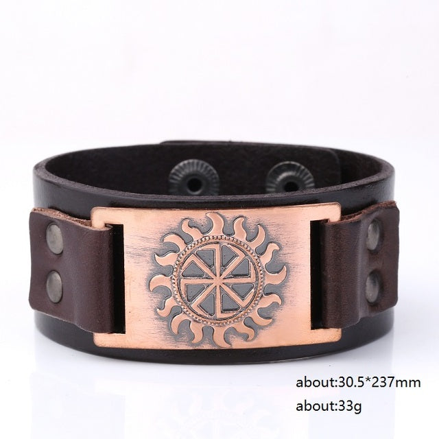 THE KOLOVRAT - SUN SYMBOL VIKING BRACELET