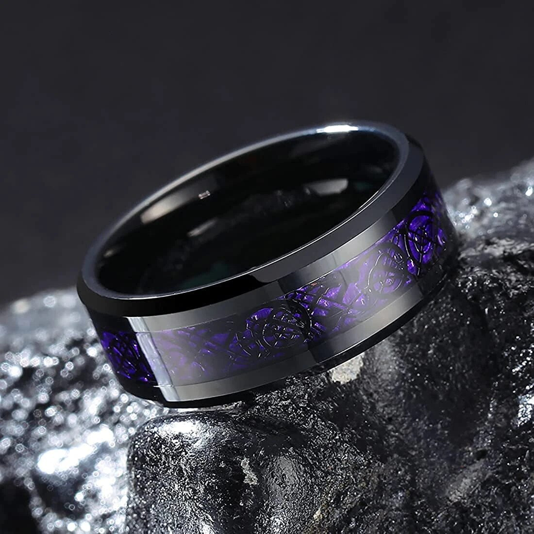 VIKING RING - TUNGSTEN CELTIC DRAGON