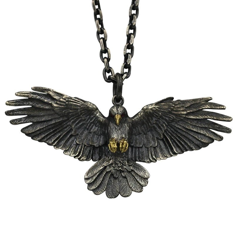 VIKING NECKLACE - FLYING RAVEN