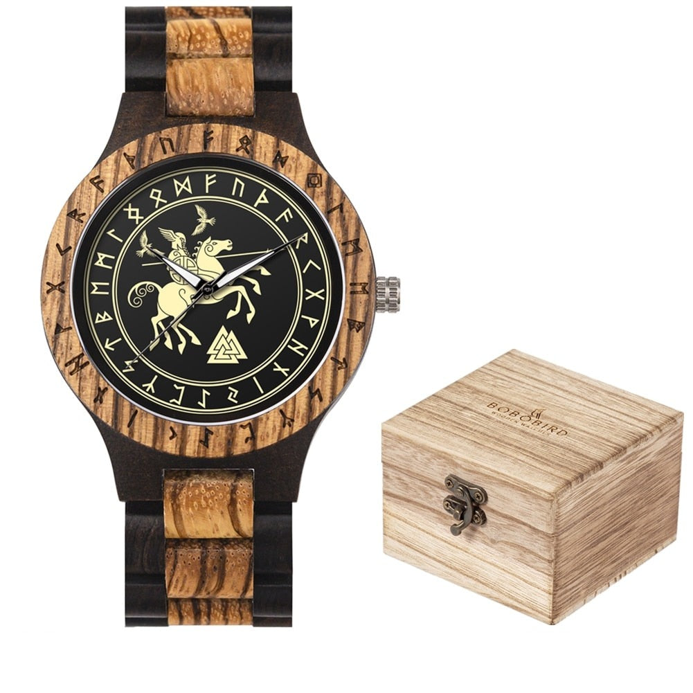 VIKING WOODEN WATCH – VIKING WARRIOR