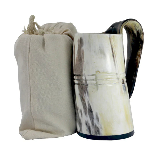 NATURAL VIKING DRINKING HORN MUG