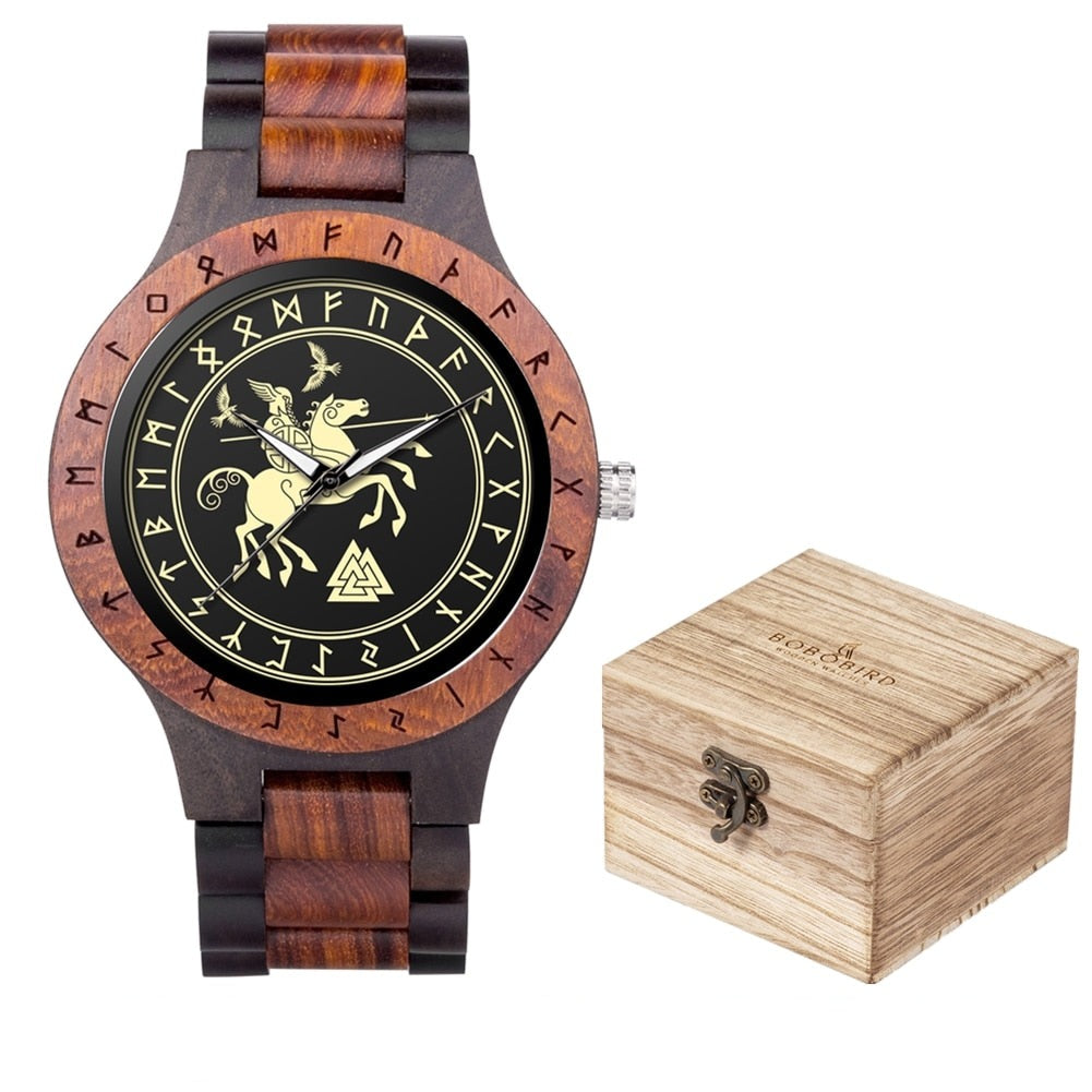 VIKING WOODEN WATCH – VIKING WARRIOR