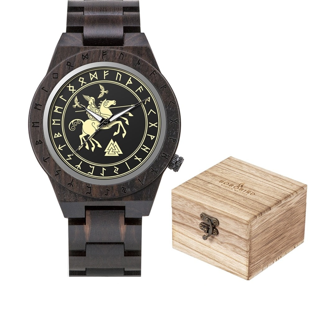 VIKING WOODEN WATCH – VIKING WARRIOR