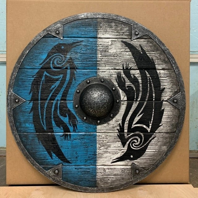 ODIN'S RAVEN VIKING BATTLE SHIELD