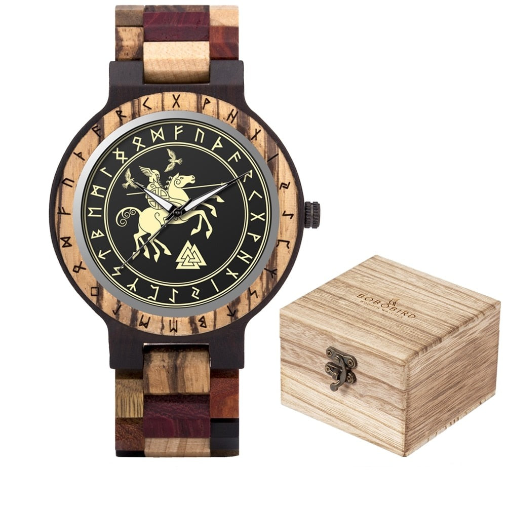 VIKING WOODEN WATCH – VIKING WARRIOR