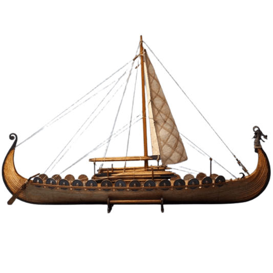 CLASSIC DRAKKAR DRAGON SAIL MODEL SHIP