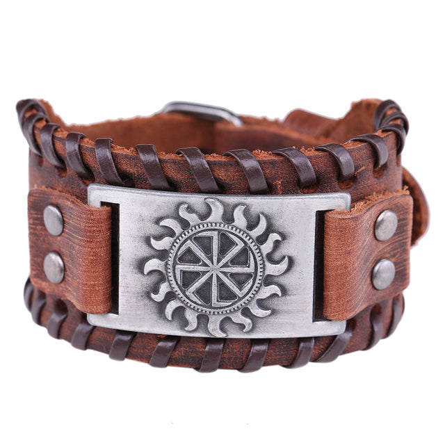 THE KOLOVRAT - SUN SYMBOL VIKING BRACELET