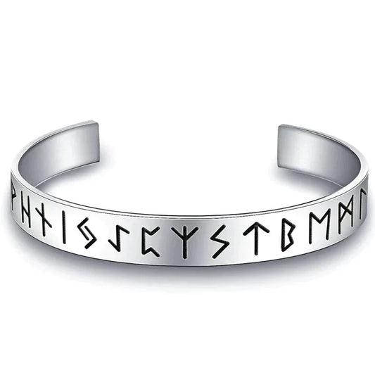 Viking Runes Cuff Bracelet