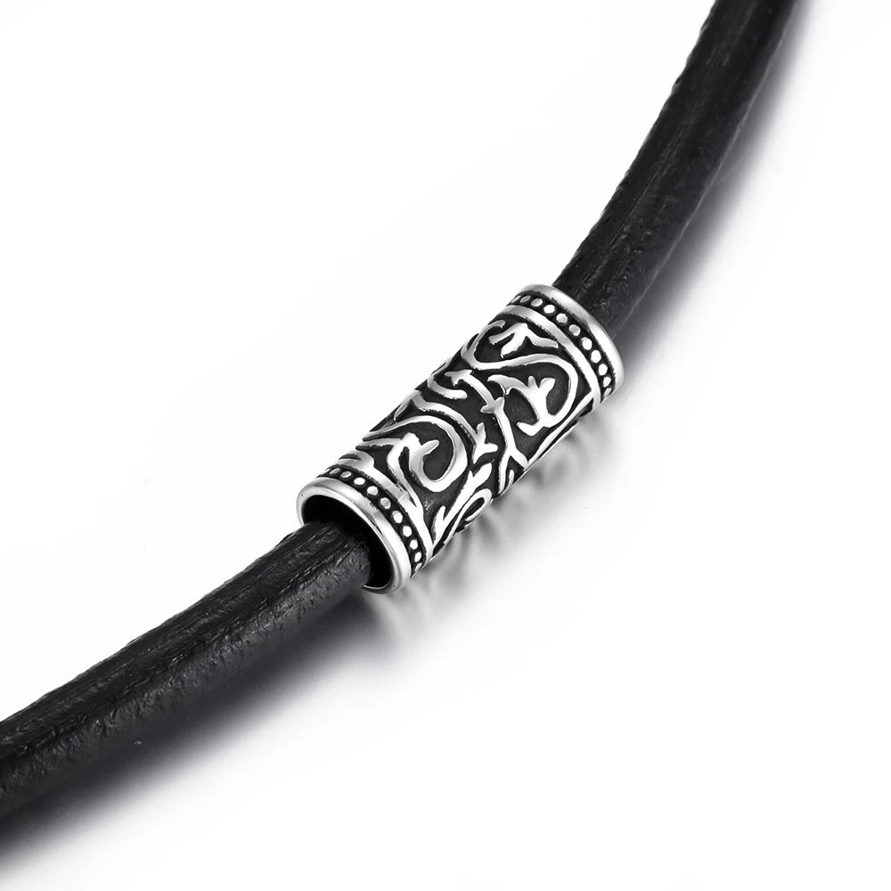 VIKING BEARD BEAD - KNOTTED ENGRAVINGS