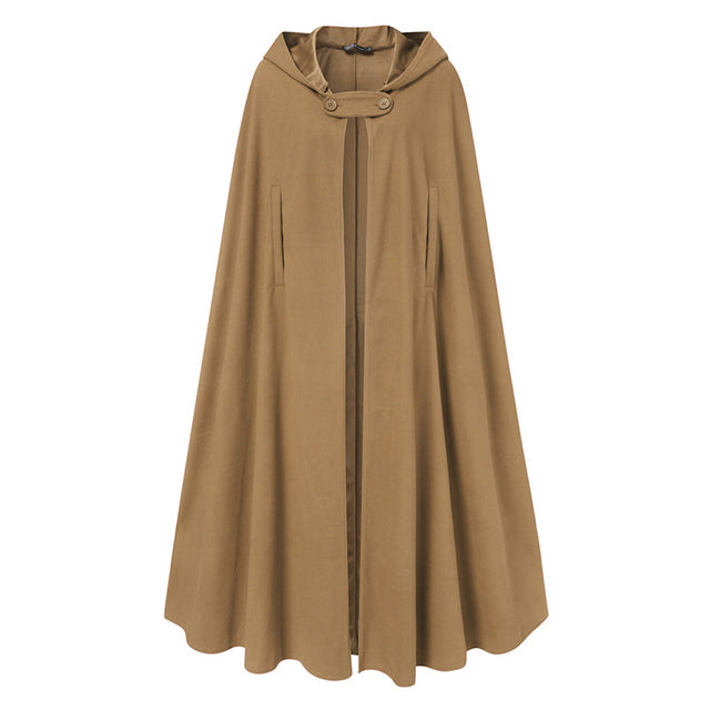 MEDIEVAL LONG HOODED CAPE