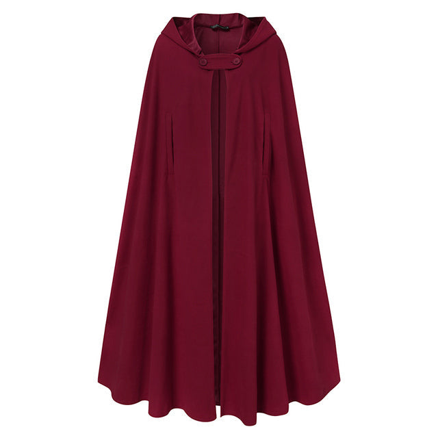 MEDIEVAL LONG HOODED CAPE