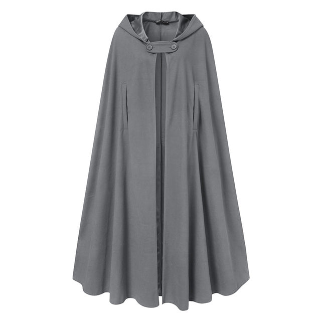 MEDIEVAL LONG HOODED CAPE