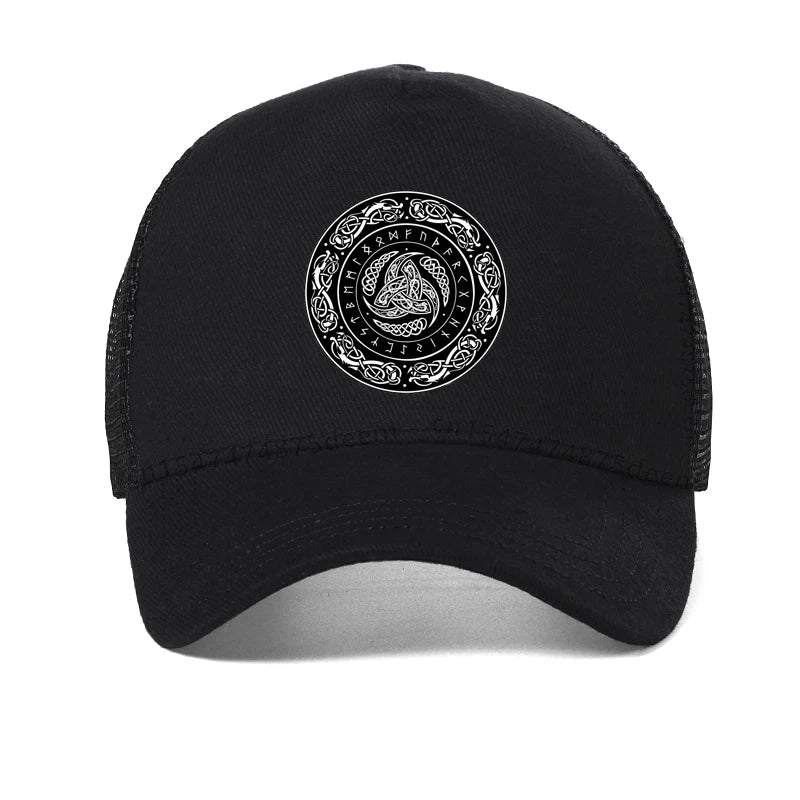 VIKING RUNE BASEBALL CAP – NORSE KNOTWORK DESIGN