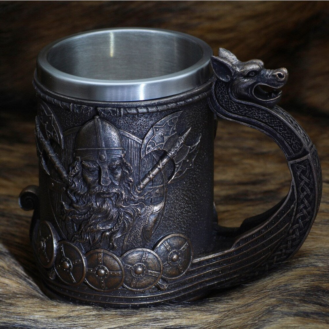 VIKING DRAGONSHIP DRAKKAR MUG