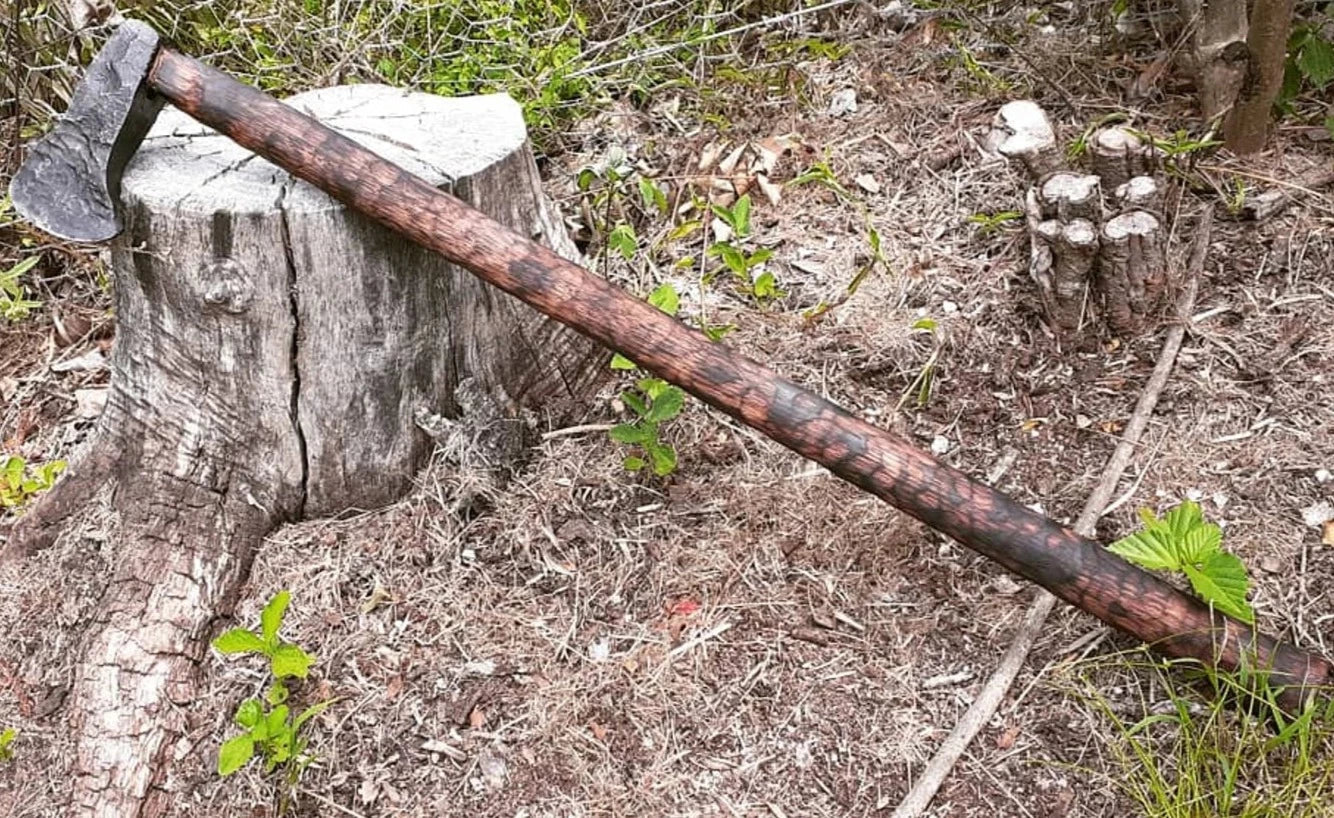 Hand-Forged Viking Battle Axe