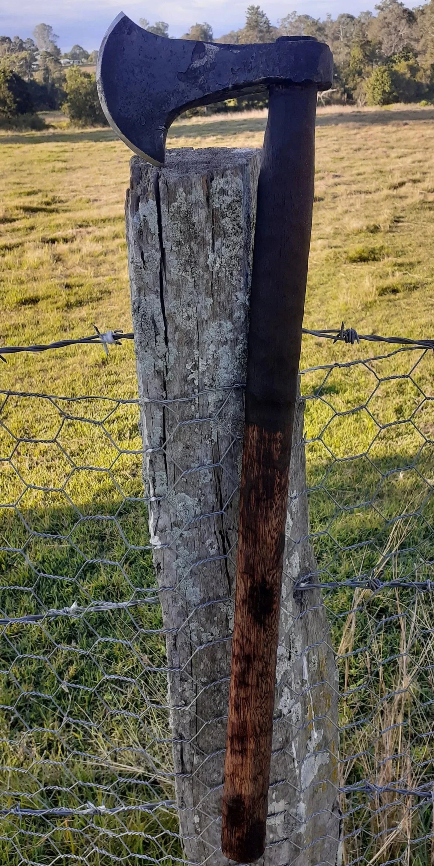 Hand-Forged Viking Battle Axe